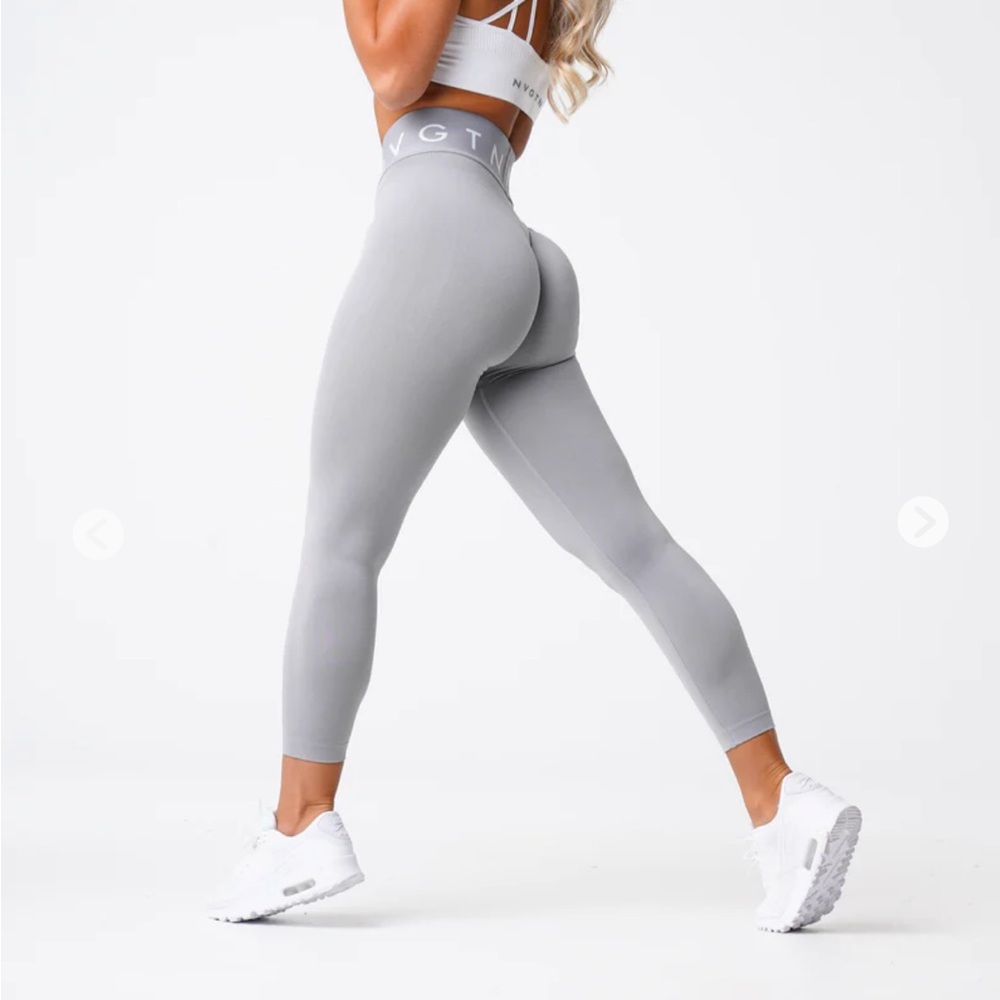 NVGTN Light Grey Sport Seamless Leggings